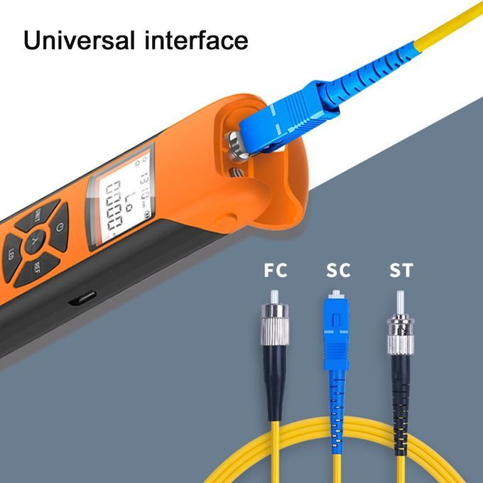 Mini Opti Al Power Meter F /S /ST USB Fiber Opti  Power Meter With FlashLight--70 To 10dBm-34*17*125mm