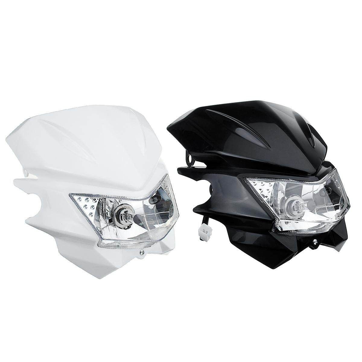 Universal Motorcycle H4 Head Light Dual Sport For YAMAHA Street Fighter Dirtbike