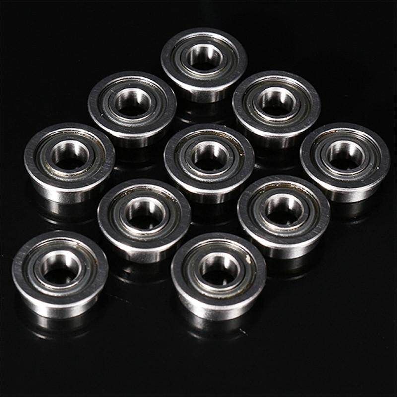 10pcs MF115ZZ 5x11x4mm Flange Bushing Ball Bearings Flange Size 12.5x0.8mm