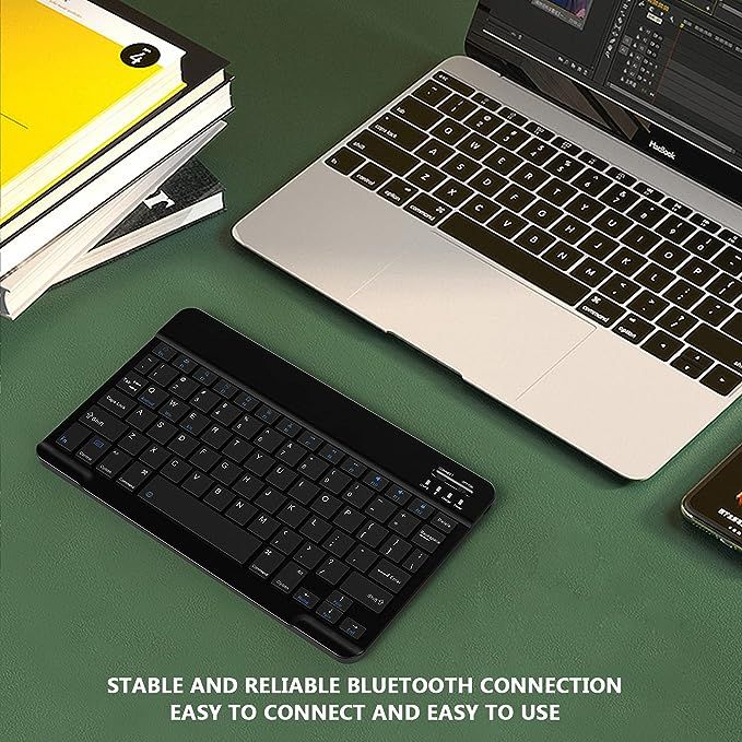 10 Inch Wireless Keyboard Rechargeable For Phone Tablet-VSC