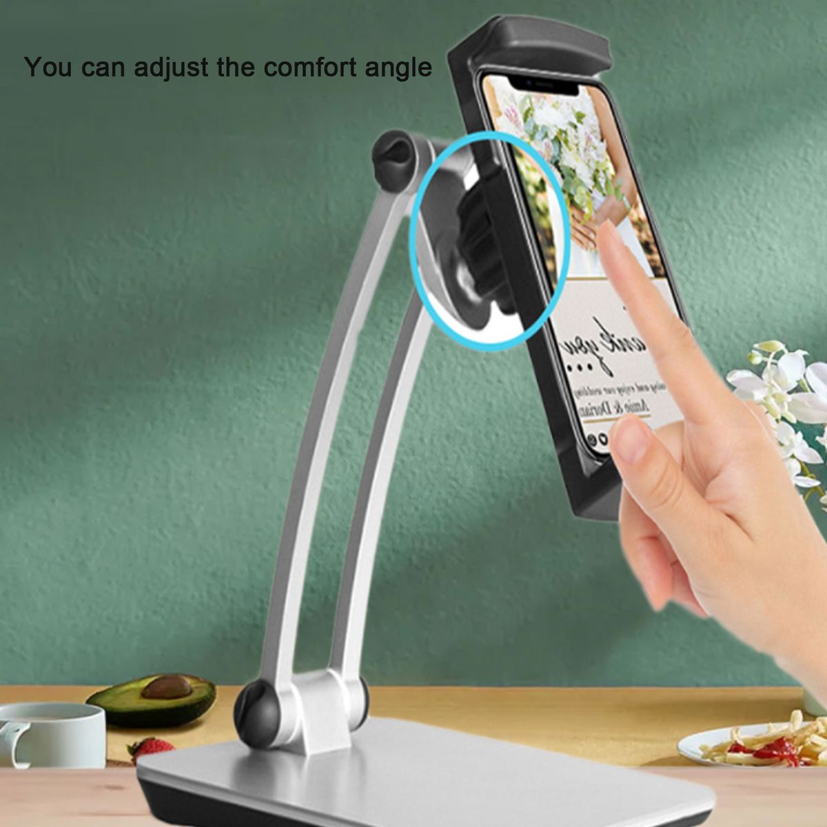 Foldable Lazy Mobile Phone Stand Fully Adjustable Foldable D