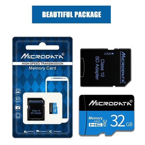 MICRODATA 32GB U1 Blue And Black TF(Micro SD) Memory Card