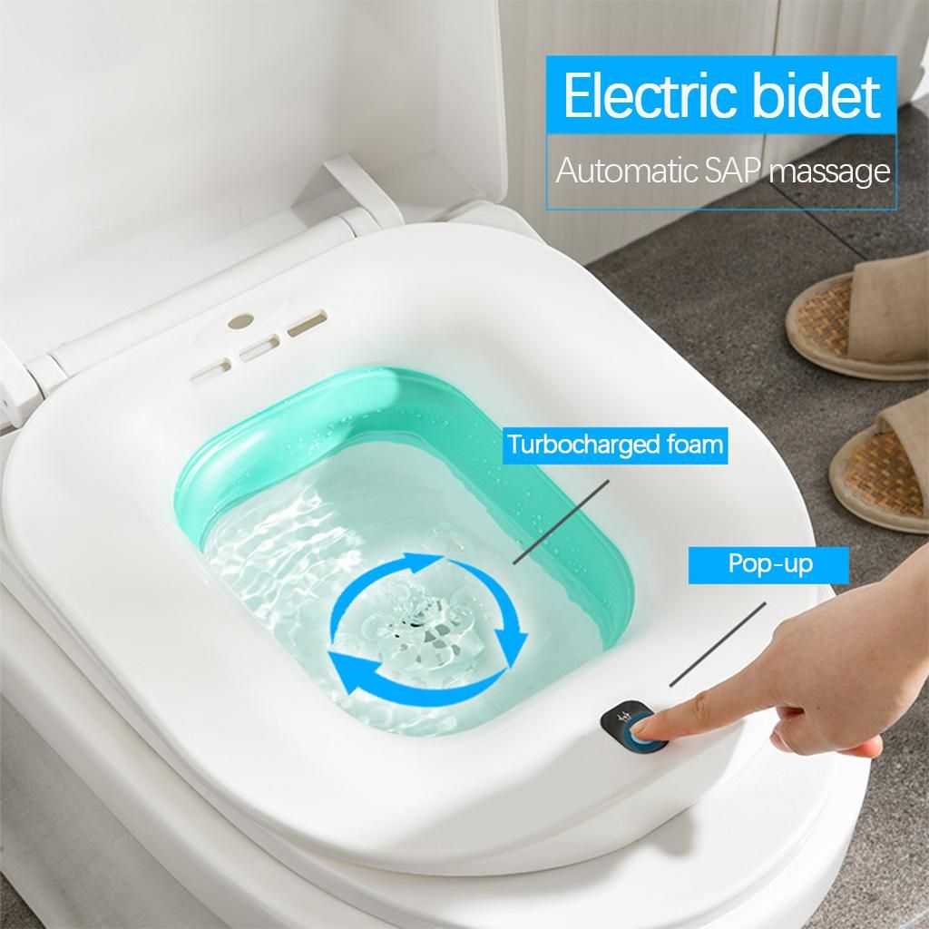 Sitz Bath For Toilet Electric Folding For Pregnant Women Elderly