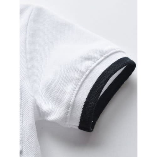 2 Pcs Little Boy Outfit Bow Polo Shirt Matching Suspender Pants