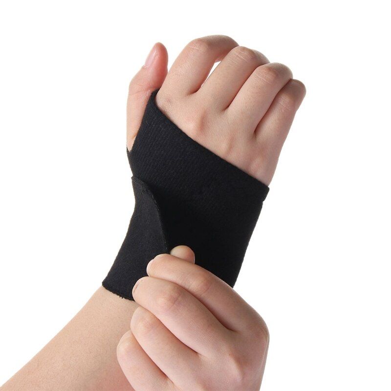 1 Pair Self Heating Wrist Band Magnetic Therapy Brace Wrap