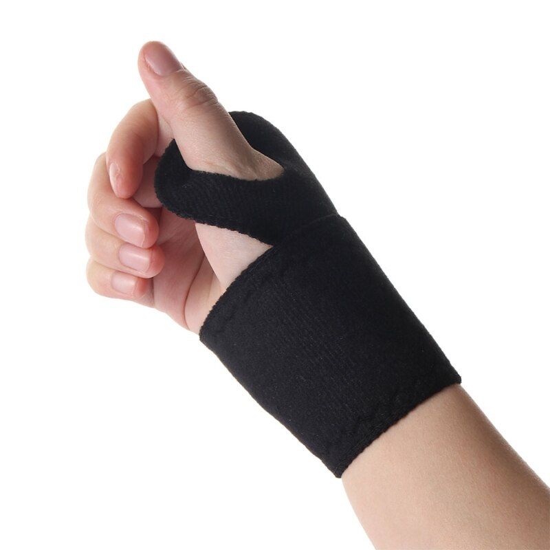1 Pair Self Heating Wrist Band Magnetic Therapy Brace Wrap