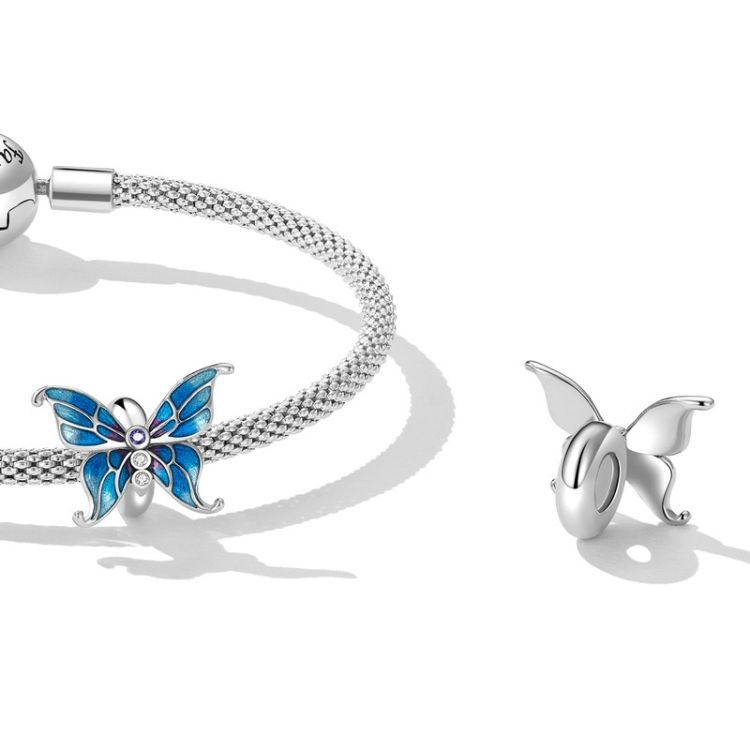 S925 Erfly Series DIY Bracelet Pearl Accessories SCC2326