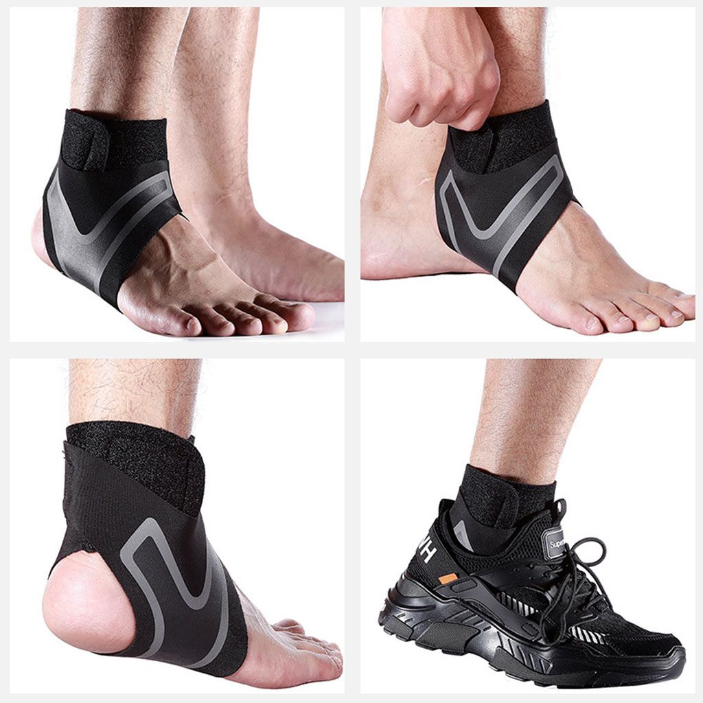 1 Pair Ankle Brace Gym Elastic Ankle Support Wraps
