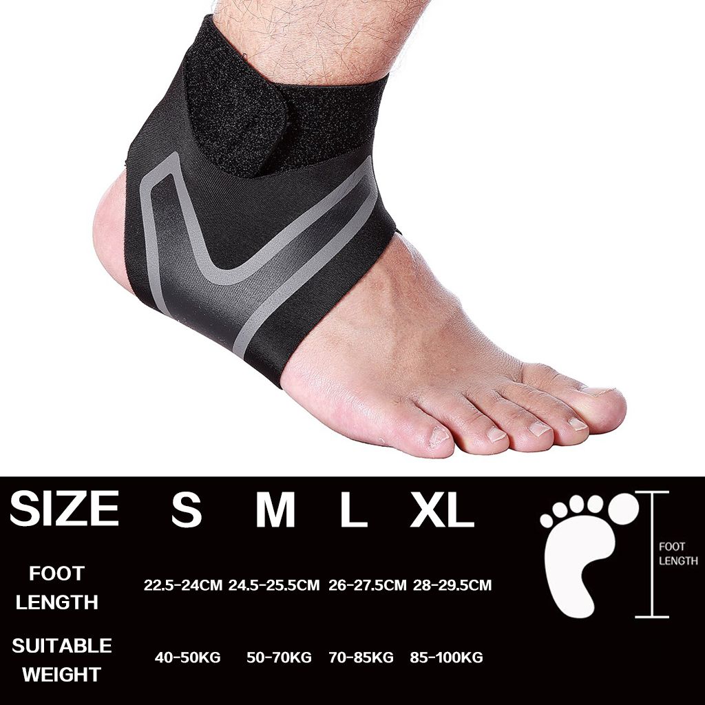 1 Pair Ankle Brace Gym Elastic Ankle Support Wraps