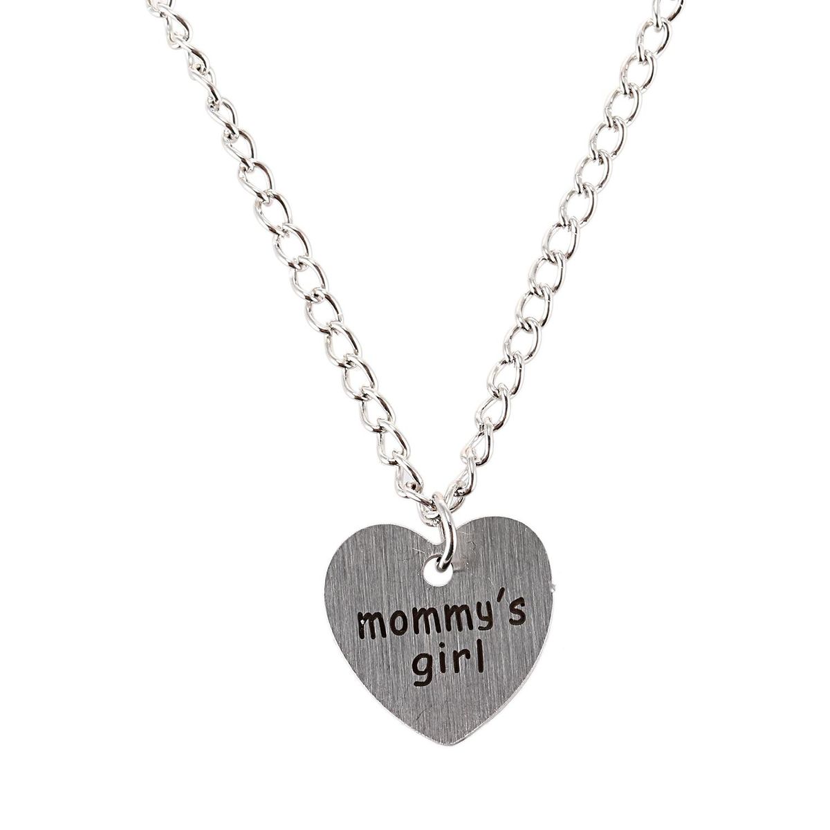 2Pcs Family Love Mother Daughter Little Heart Joint Pendant