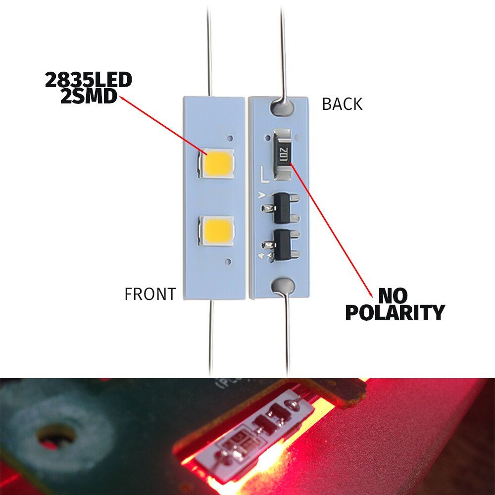 10x8V Led Axial VU Meter Lamp For ONKYO AKAI Cassette Player Pioneer Reel To Reel Tape Recorders