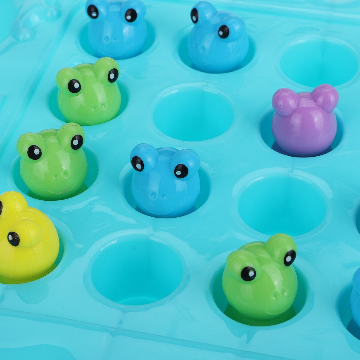 Baby Catch Frog Toy Frogs Eating Beans Toy Kids Puzzle Two-Player Desktop Game For Child Table Games Blue