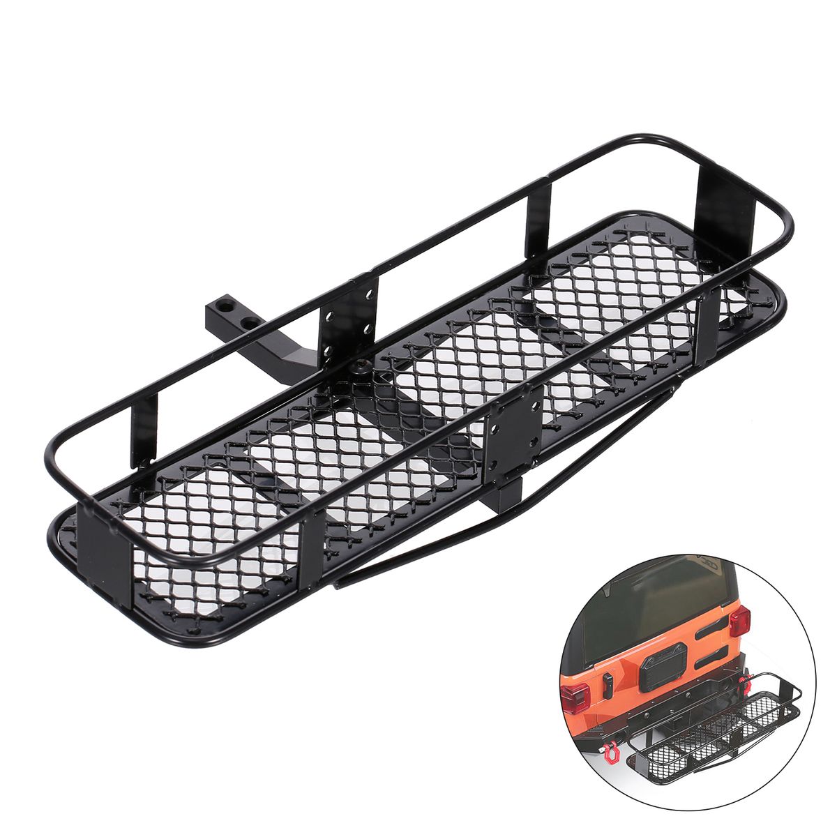 1/10 RC Car Back Hitch Cargo Carrier Luggage Basket Capacity