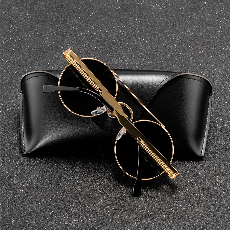 Round Steampunk Sunglasses Metal Punk Sun Glasses Vintage Sunglass UV400