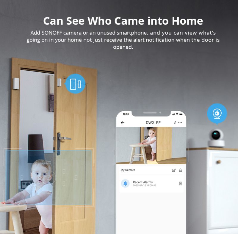 Detectors Smart Home Security Alarm Works With RF Bridge