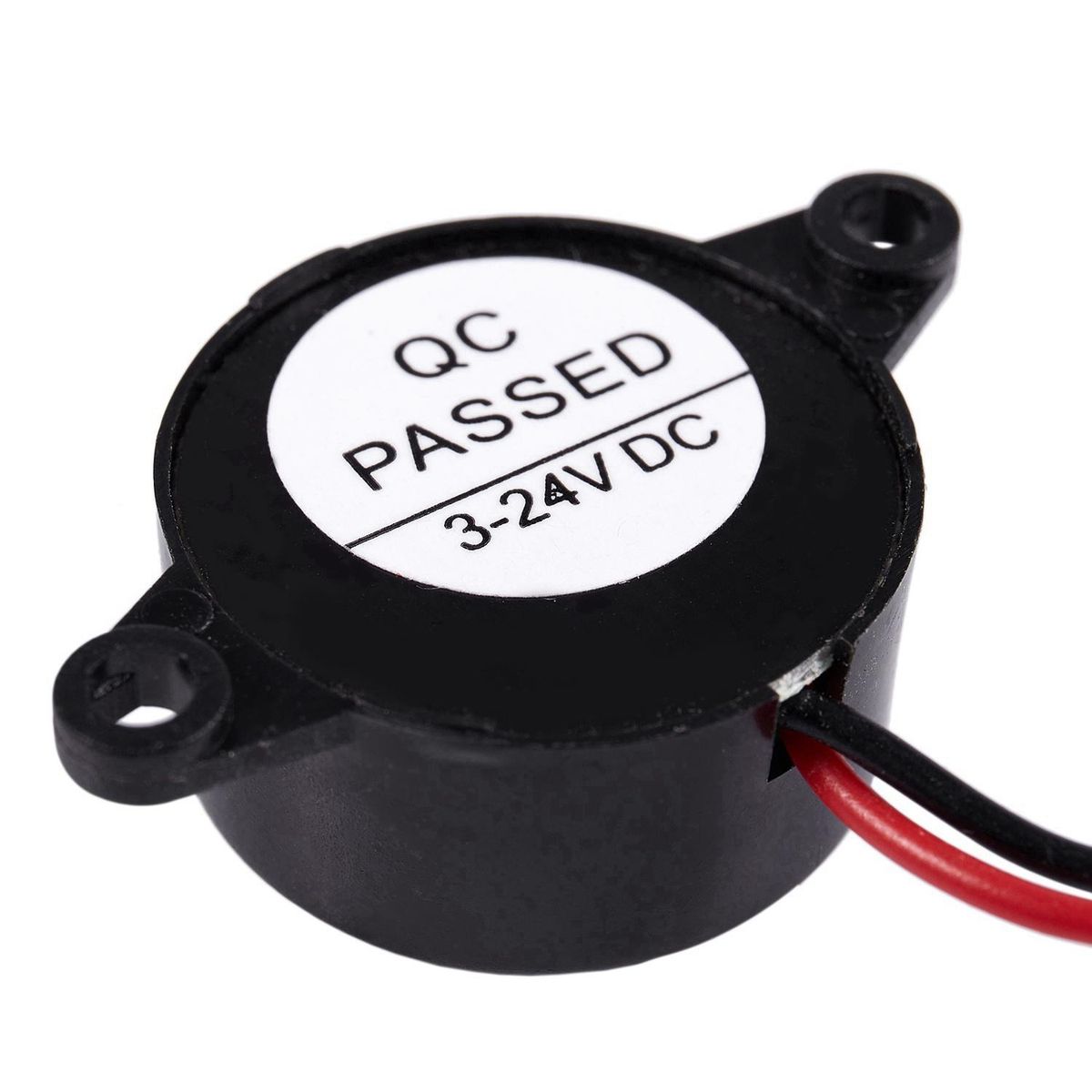 5 Pcs DC 3-24V 85dB Sound Electronic Buzzer Alarm Black 23