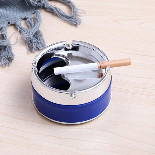 Durable Protable AshTray Stainless Steel High Temperature Resistant Ashtrays Tobacco Bowl Desktop Ash Holder Home Desk Accessori