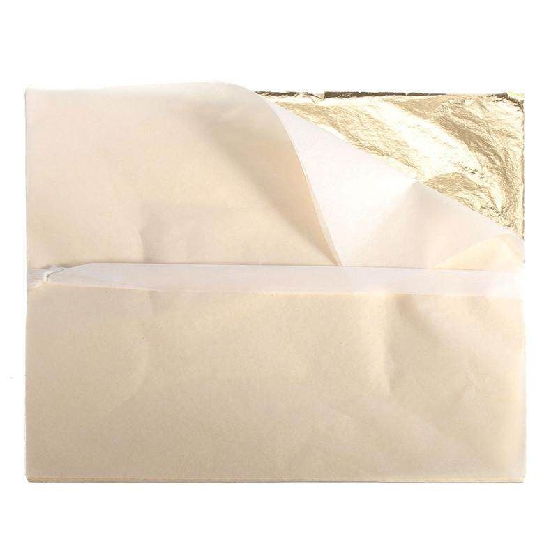 5pcs 1000 Gold Foil Gold Leaf Sheet Copper Leaf Sheet Transfer Leaf Sheet 16x16cm