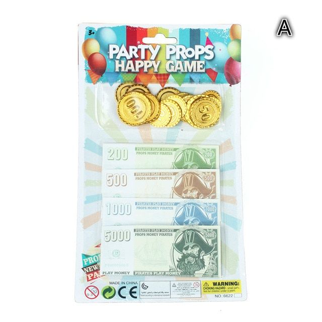 Halloween Pirate Money Banknotes Coin Game Chip Exchange