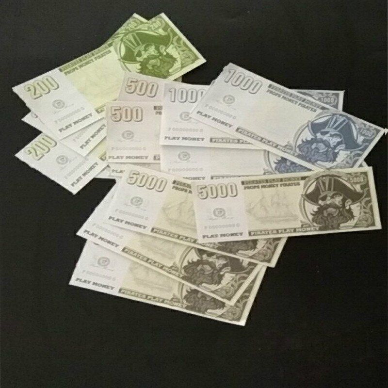 Halloween Pirate Money Banknotes Coin Game Chip Exchange