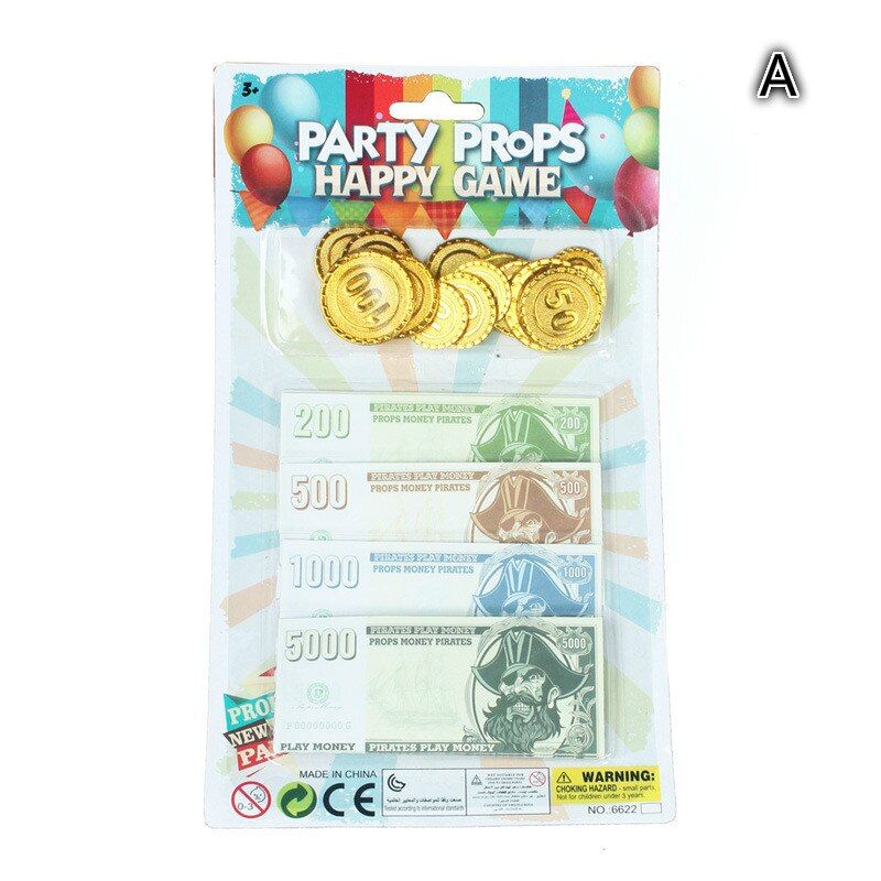 Halloween Pirate Money Banknotes Coin Game Chip Exchange