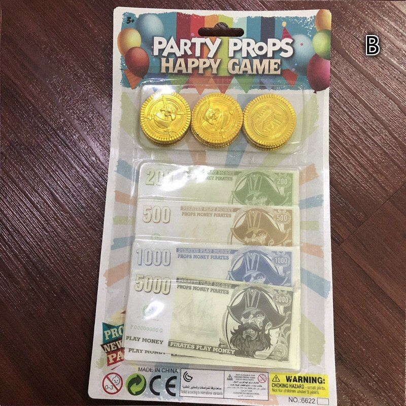 Halloween Pirate Money Banknotes Coin Game Chip Exchange