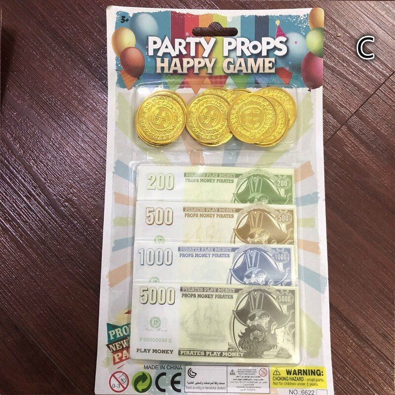 Halloween Pirate Money Banknotes Coin Game Chip Exchange