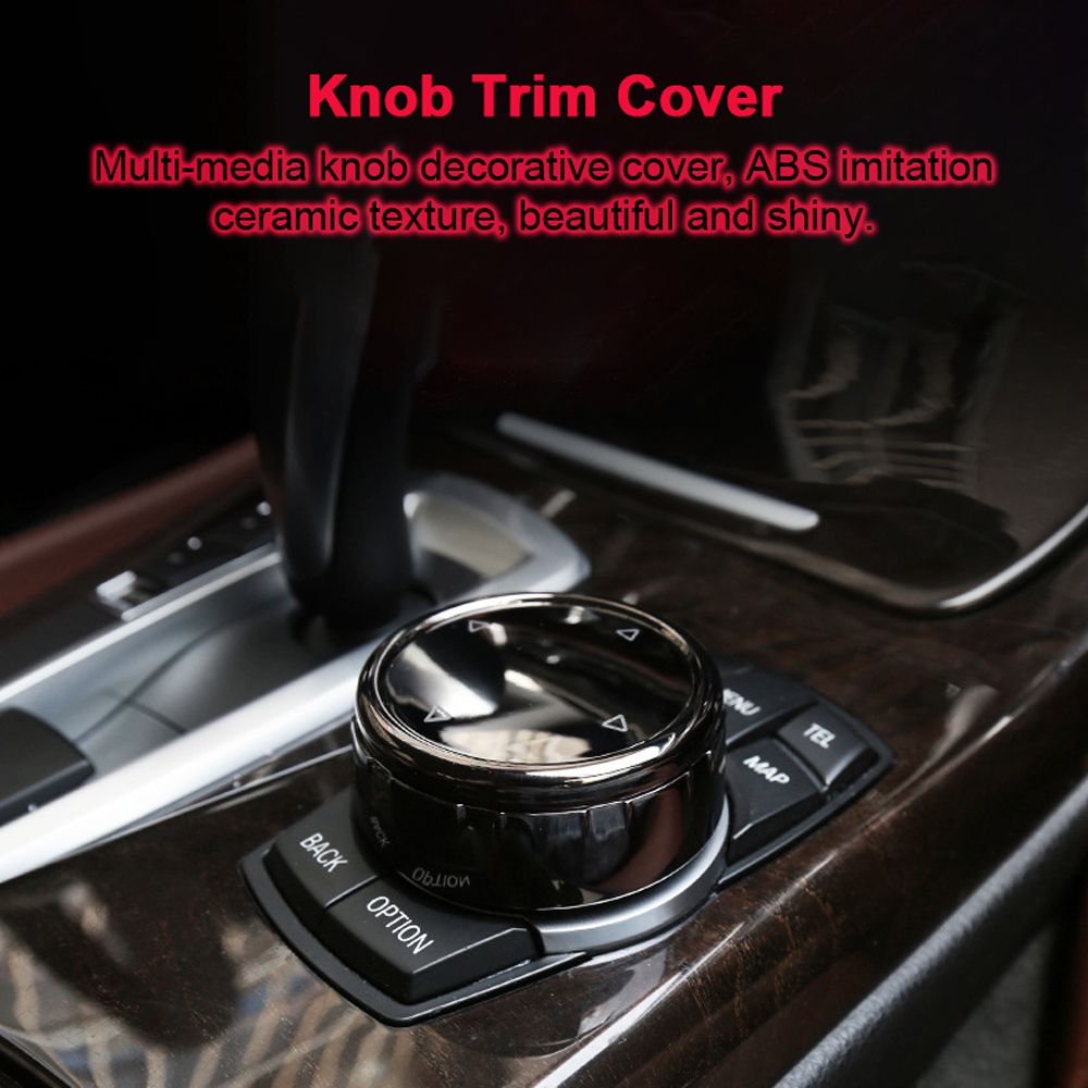 Multi-Media Knob Trim Cover Central Control Switch Button