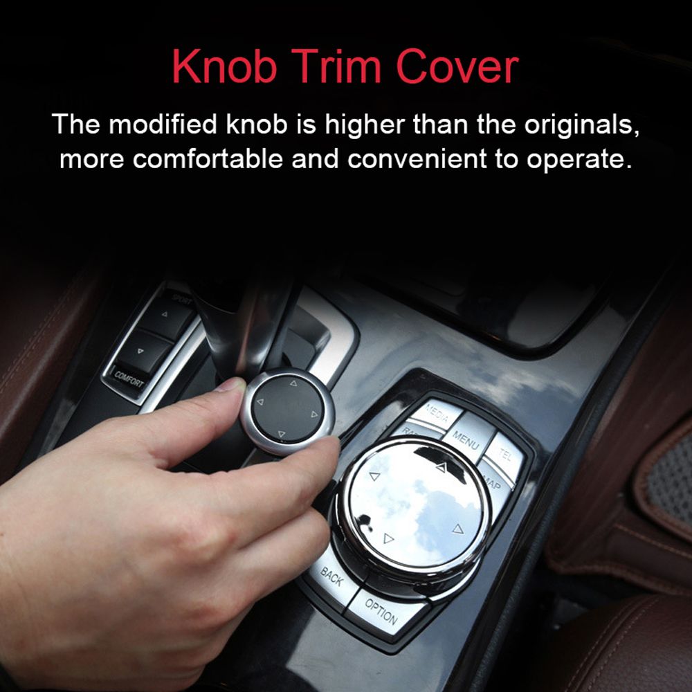 Multi-Media Knob Trim Cover Central Control Switch Button