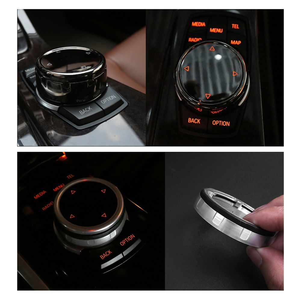 Multi-Media Knob Trim Cover Central Control Switch Button
