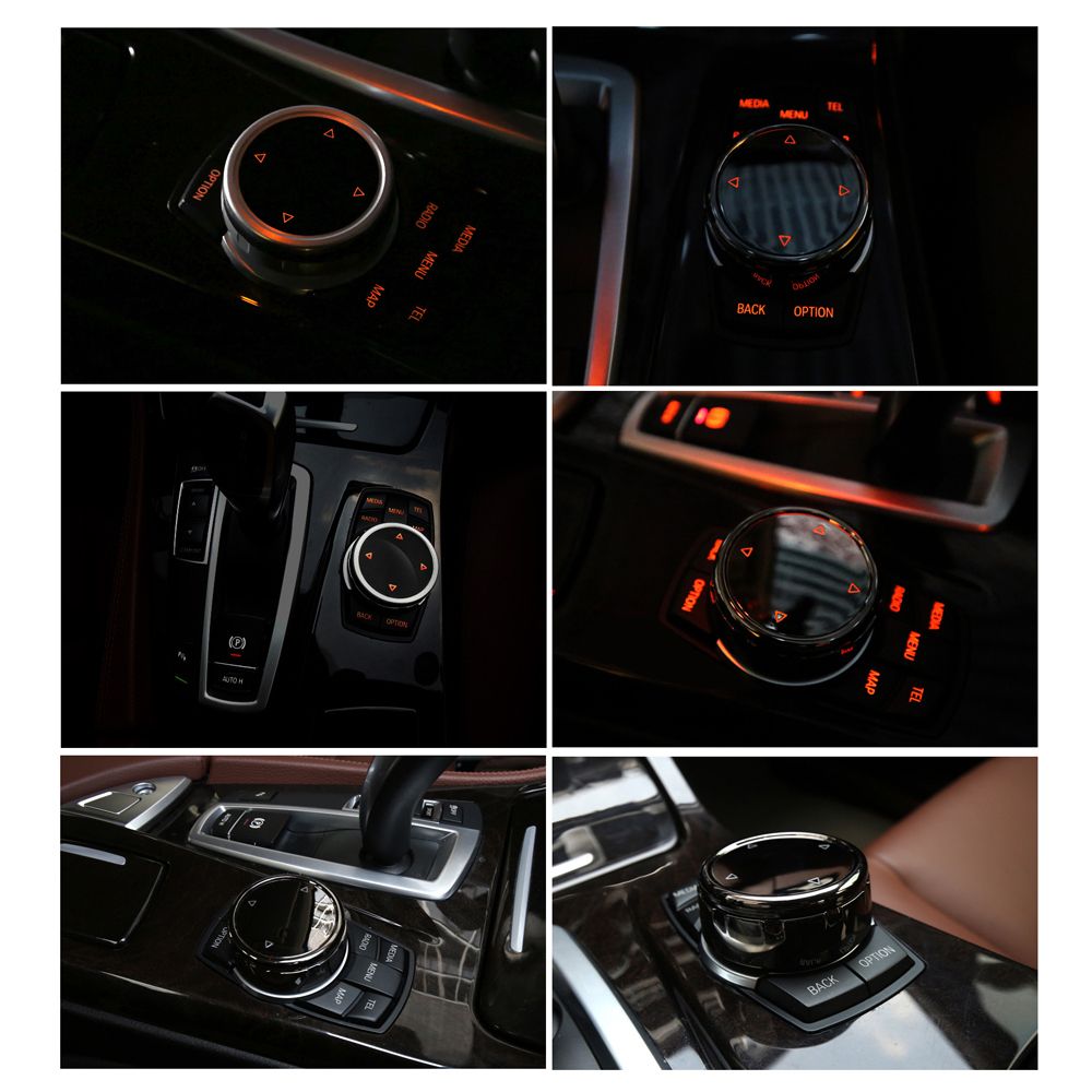 Multi-Media Knob Trim Cover Central Control Switch Button