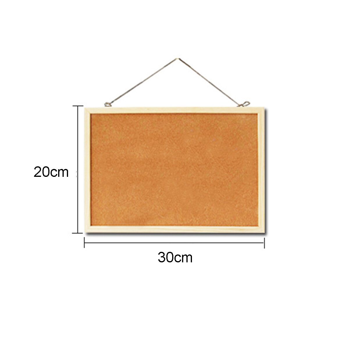 Cork Pin Message Notice Wood Board For Home Office Shop Memo School 20x30cm