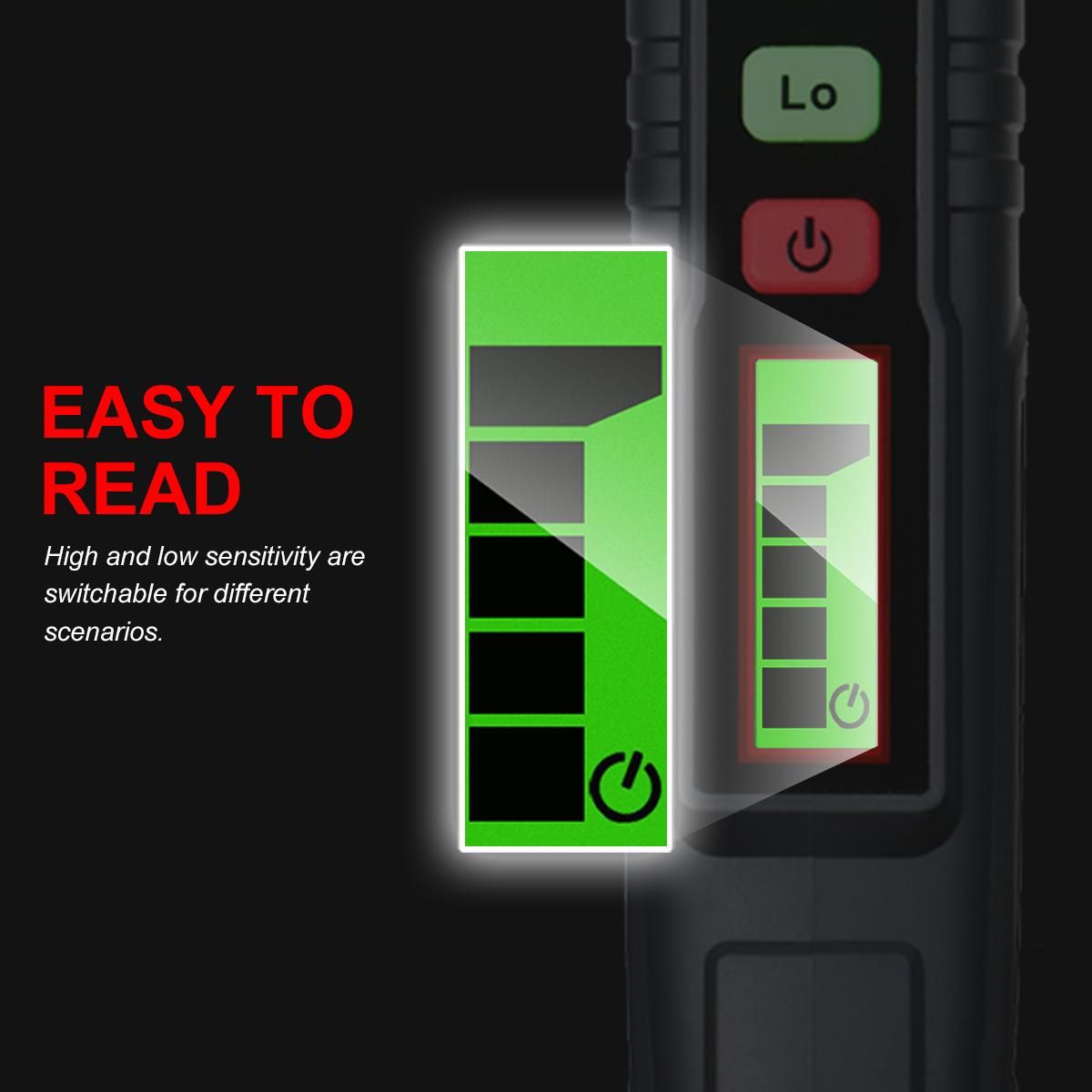 HABOTEST Portable Gas Leak Detector Alarm Combustible Gas Detector with Audible and Visual Alarm for All Types of Flammable Gases Propane Methane Natural Gas
