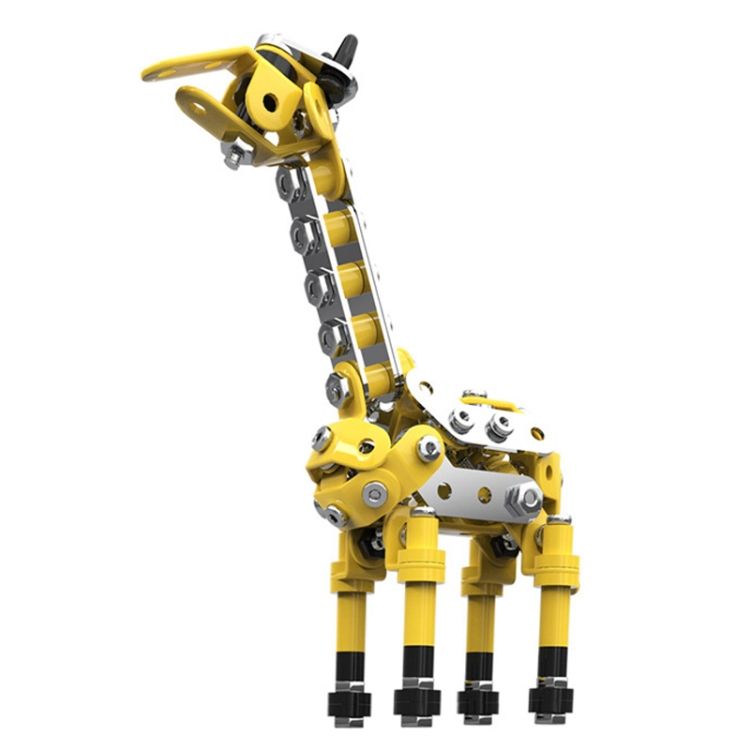 Children Toy Metal Building Block 164pcs Giraffe