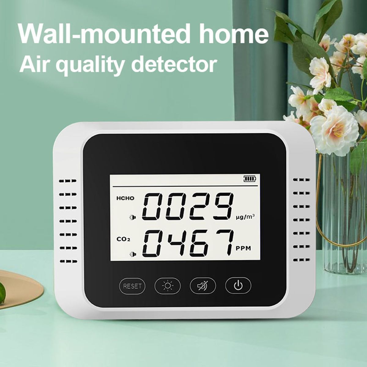 X7 Wall-mounted Air Quality Detector HCHO CO2 Accurate