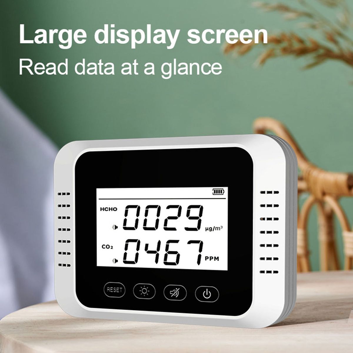 X7 Wall-mounted Air Quality Detector HCHO CO2 Accurate