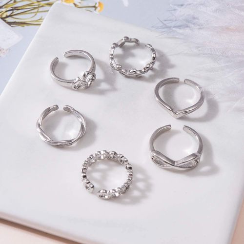 12pcs/set Summer Fashion Foot Leg Beach Geometric Open Barefoot Finger Rings Cute Arrow Heart Feather Toe Rings Women Jewelry