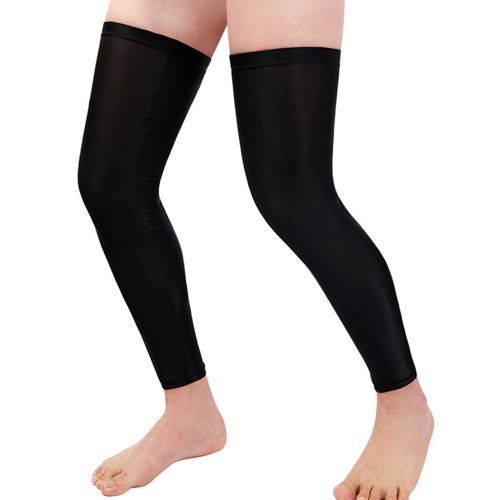 Arm Sleeves MTB Bicycle Sport Leggings Cycling Running Basketball Fitness Arm Leg Warmers Black