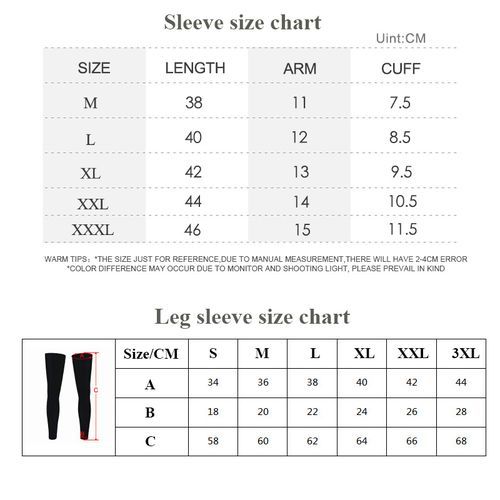 Arm Sleeves MTB Bicycle Sport Leggings Cycling Running Basketball Fitness Arm Leg Warmers Black