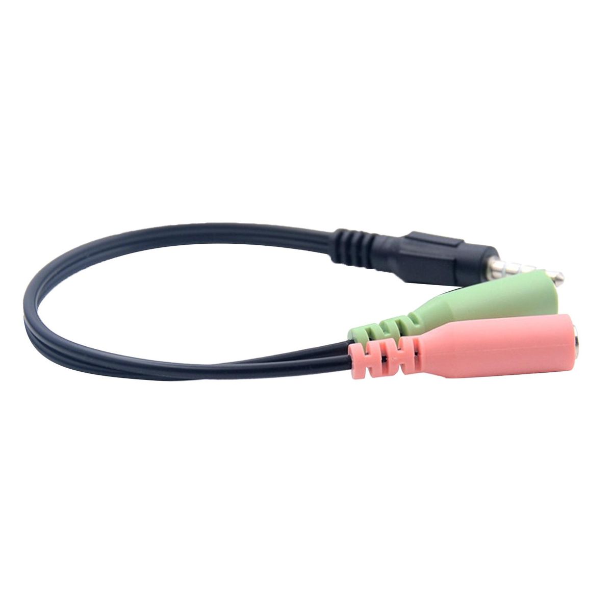 Audio Line 3.5mm Stereo Audio Extension Cable Pink & Green