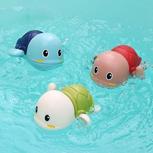 Bath Toys, 3 Pack Cute Swimming Turtle Bath Toys for Toddlers 1-3, Floating Wind Up Toys for 1 Year Old Boy Girl, New Born Baby Bathtub Water Toys, Preschool Toddler Pool Toys.