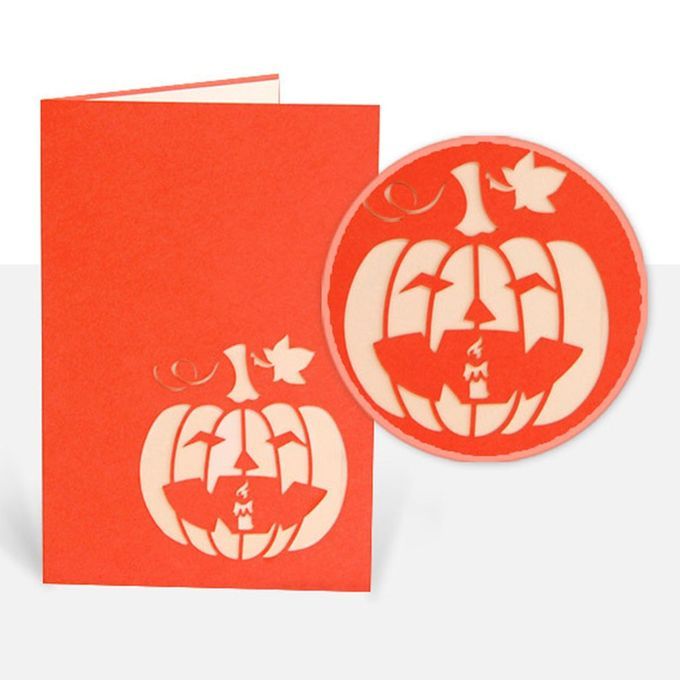 3D Angry Pumpkin   Up  Ard Birthday  Ard Greeting  Ard DIY Paper Raft  Ard-orange-Angry Pumpkin