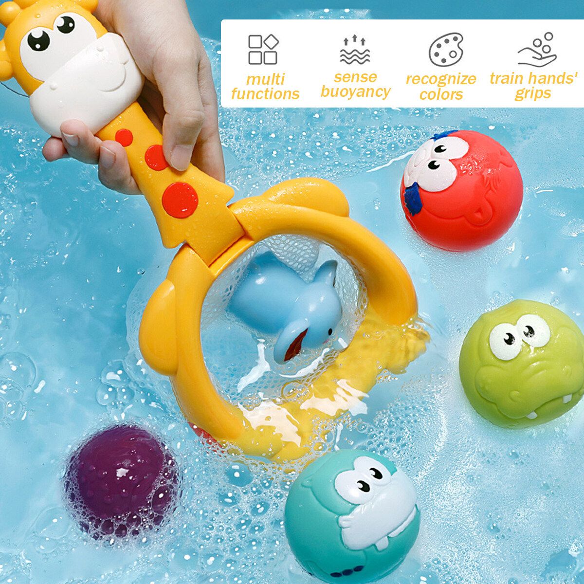 Bath Toys For 1-5 Year Old Boy Girls Gifts Swim Pool Bath Toys For Toddler 1-3 Bathtub Toys For Baby Boy Birthday Gifts For 1-4 Year Old Boys Girls, 5pcs Set