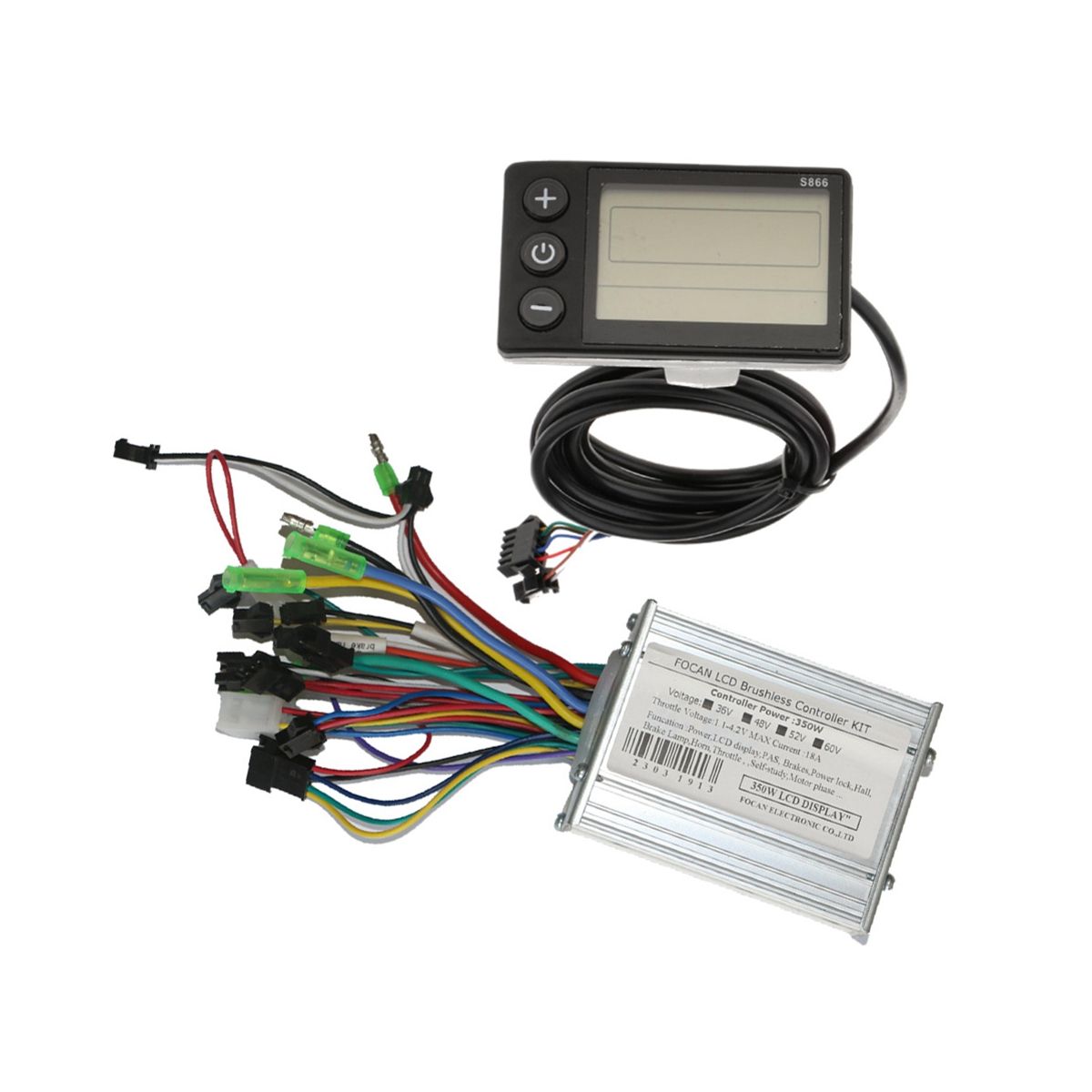 36V 48V 52V 60V 350W DC Motor Controller Ebike Controller Speedometer