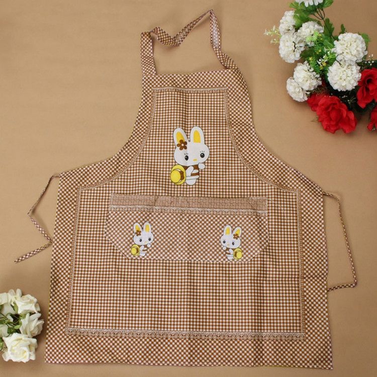 Cartoon Bunny Pattern Sleeveless Apron