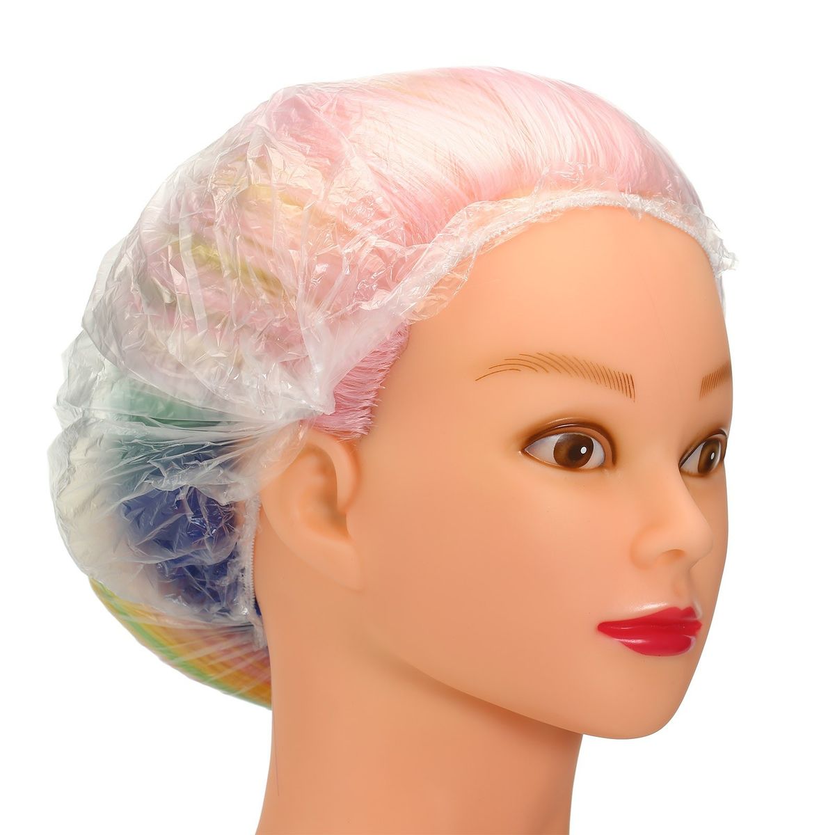 100pcs Hair Caps Waterproof   Dustproof Elastic Bathing