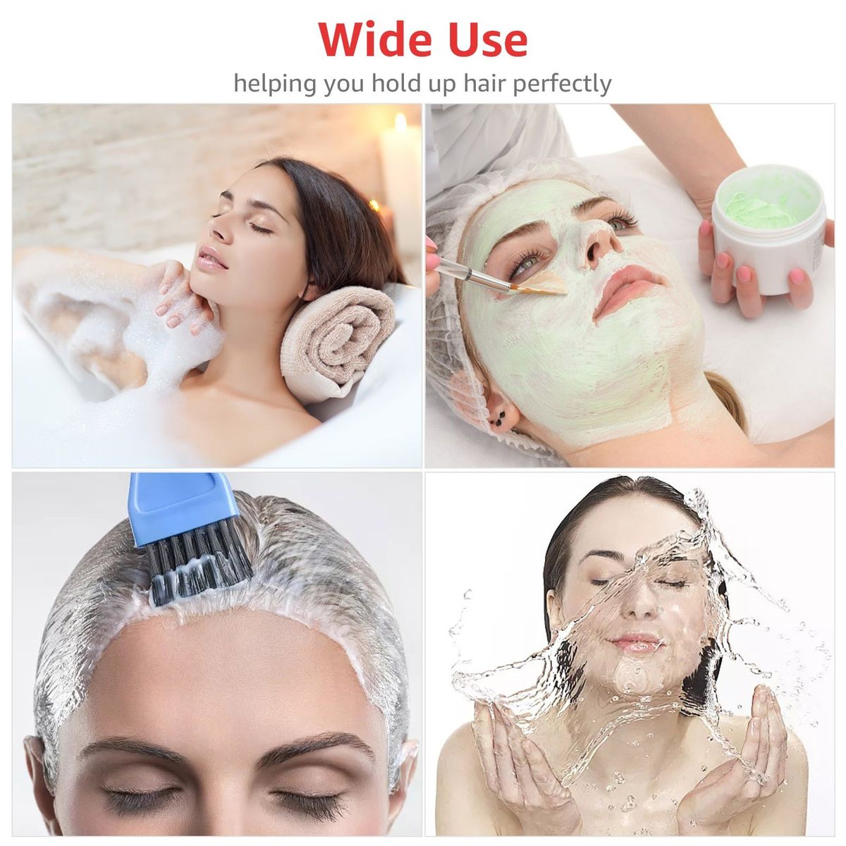 100pcs Hair Caps Waterproof   Dustproof Elastic Bathing