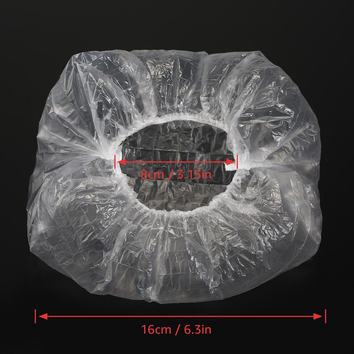 100pcs Hair Caps Waterproof   Dustproof Elastic Bathing