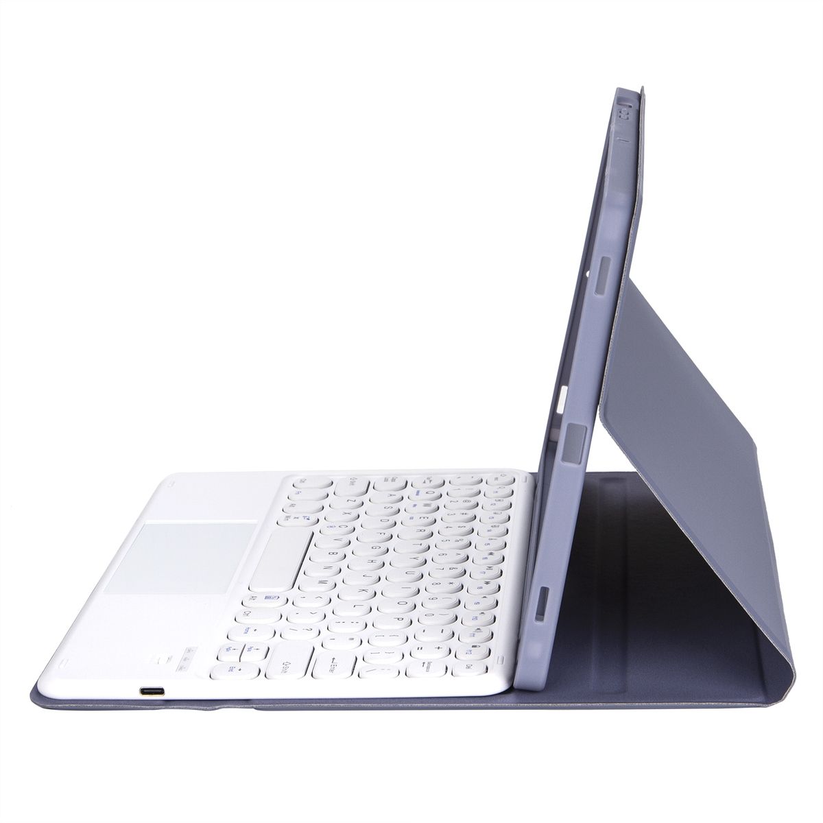 Bluetooth Keyboard Leather Case For Samsung Galaxy Tab S6 Lite 10.4 Inch SM-P610 / SM-P615(Purple)