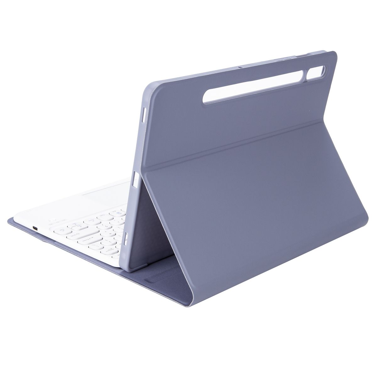 Bluetooth Keyboard Leather Case For Samsung Galaxy Tab S6 Lite 10.4 Inch SM-P610 / SM-P615(Purple)